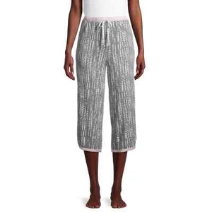 -2 PCS GRAY SHORT SLEEVE TOP SECRET TREASURES & GRAY ABSTRACT CAPRI PANTS 3X - Picture 1 of 9
