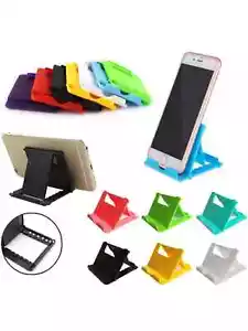 Faltbarer Multi Winkel Desktop Handy Tablet Halter Universal Ständer für alle Handys - Bild 1 von 15