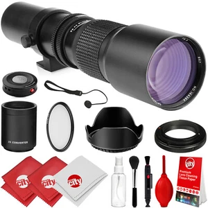 Opteka 500mm/1000mm Telephoto Lens for Nikon F D6 D850 D810 D800 D750 D610 D600 - Picture 1 of 12