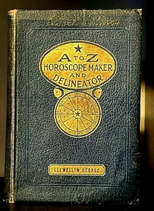 A to Z Horoscope Maker and Delineator ~ George Llewellen ~ 1937 ~ Astrology - Imagen 1 de 10
