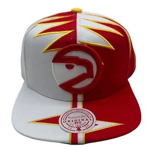 NWT Mitchell & Ness Shockwave Atlanta Hawks NBA Snapback Hat Cap Basketball - Picture 1 of 6
