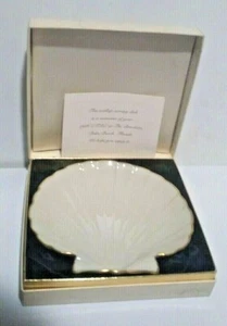 Lenox überbackene ovale Schale Goldrand Servierschale mit Fuß 1986 CTRE USA 7" Durchmesser - Bild 1 von 7