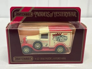Vintage Matchbox Models of Yesteryear Y-22 1930 Model A Ford Van Walters BOXED - Picture 1 of 8