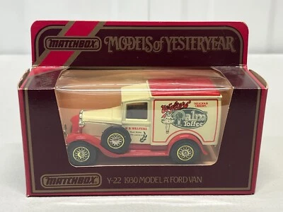 Vintage Matchbox Models of Yesteryear Y-22 1930 Model A Ford Van Walters BOXED - Image 1 of 4