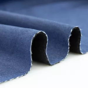 Tessuto denim lavato elasticizzato foderato pile caldo jeans pantaloni cappotto panno fai da te cucito - Foto 1 di 10