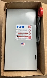 1- Eaton DH361NGK Safety Switch Heavy Duty 3Ø 30A 600V Fusible NEMA 1 NEW IN BOX - Imagen 1 de 4