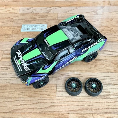 Nice! Body & Tire Combo - Traxxas Slash - Green, GRP, 17 mm, XM7, 6812G - Image 1 of 4