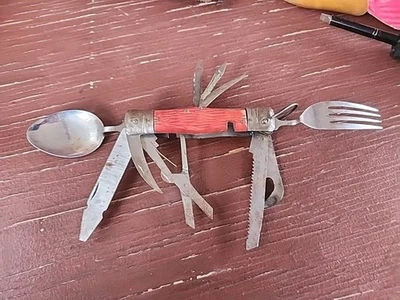 Large Vintage Hobo Knife Multi Survival Tool  un-branded  - Image 1 of 4