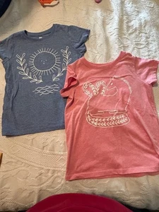 Lot of 2 Girls size 8 Tea T-shirts EUC - Picture 1 of 3