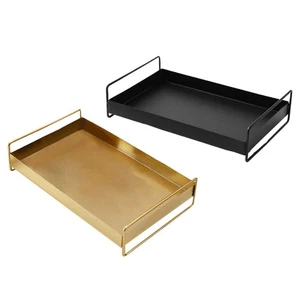 Tray with Handle for Serving Tea Cups And Kettles, Storage for Jewelry And - Picture 1 of 14