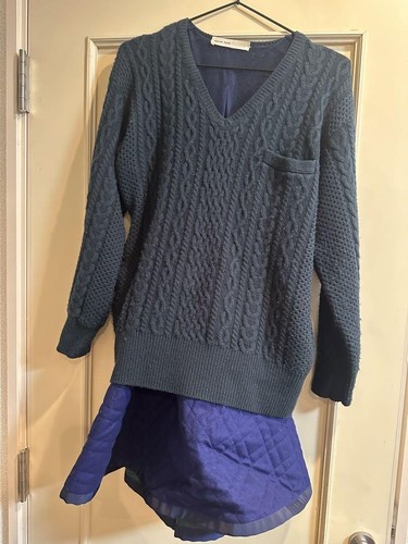 Sacai Lack Sakai Rack Vestito Trapuntato Docking in Maglia