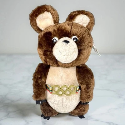 Dakin 1980 Moscow Olympic Games Misha Bear Mascot 12" Plush Stuffed Animal w/Tag - Image 1 of 4