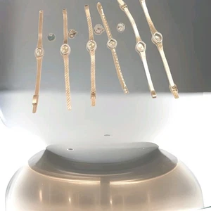 6 Vintage Diamant Uhren für Uhrmacher (zum Zusammenbauen) mit Uhrwerken-Zifferblättern-Kronen - Bild 1 von 6