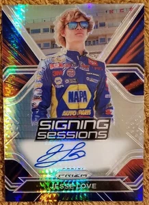 JESSE LOVE - SESIÓN DE FIRMA HYPER ROJO Y AZUL PRIZM - 46/50 - TARJETA DE NOVATO - Imagen 1 de 2