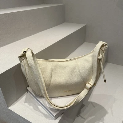 Borsa ascelle grande capacità materiale pu retrò moda per pendolarismo quotidiano - Immagine 1 di 4