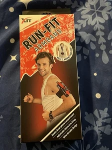 XIT Run-Fit Arm Band Elastic Phone Compartment Adjustable Detachable Lanyard New - Picture 1 of 12