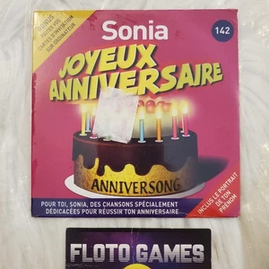 CD : Joyeux Anniversaire Sonia - NEUF - Anniversong 142 - Floto Games - Picture 1 of 2