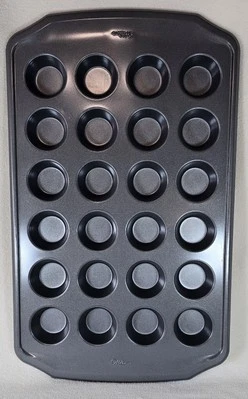 Wilton 24 Count Mini Cupcake Muffin Pan Ultra Bake Non-Stick 2" Diameter - Image 1 of 4