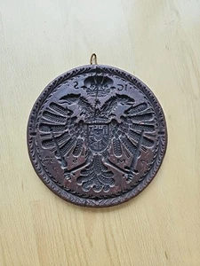 Wachsbild - Heraldik - Doppeladler - Kaiserreich Österreich - Habsburger - Bild 1 von 3