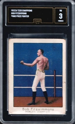 GMA 3 1910 T220 MECCA Champions BOB FITZSIMMON - Boxing HOF - Image 1 of 2