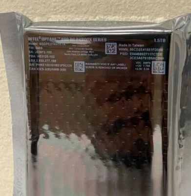 Intel Optane DC P4800X Series 1.5TB SSD 2.5" U.2 NVME PCIe 6Gb/s SSDPE21K015TA01 - Image 1 of 3