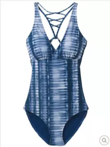 prAna Atalia One Piece Women’s Swimsuit Color Belize Hazy Days Medium - Picture 1 of 3