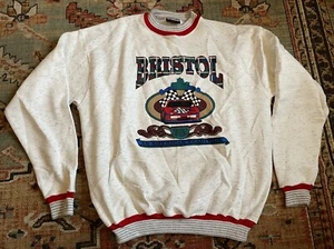 VTG Bristol Tennessee Raceway USA American Graphic Sweatshirt Sz XXL 2XL - Picture 1 of 6