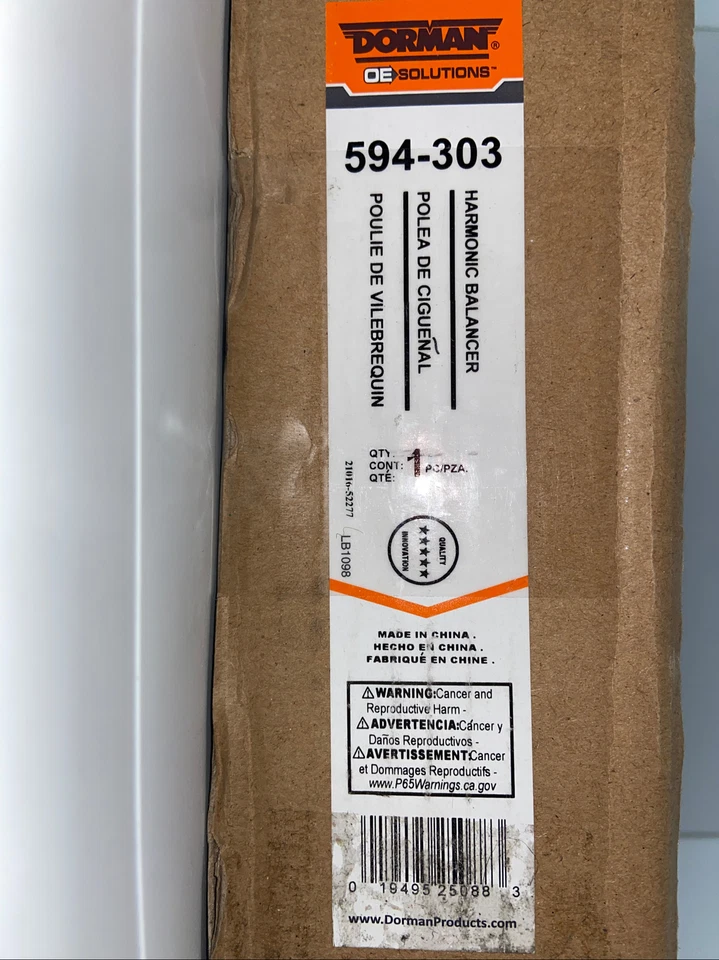 Equilibrador armónico Dorman 594-303 nuevo para Nissan Máxima Altima Murano Quest I35 Foto 1 de 1