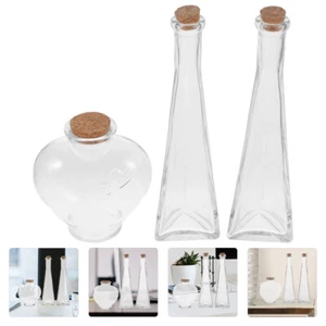 Unity Sand Ceremony Kit - 3 Handmade Glass Jars with Cork Lids for Wedding - Picture 1 of 12