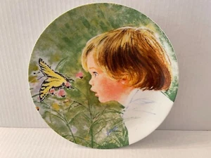 THE EDWIN M KNOWLES CHINA CO. -1986 - PLATE #1535A - WONDERMENT - FRANCES HOOK - Picture 1 of 6