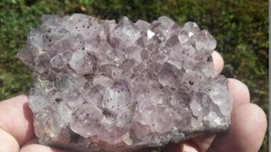"Schöne" Amethyst Cluster Platte mit Goethit Einschlüssen - Rio do Sul, Brasilien - Bild 1 von 6