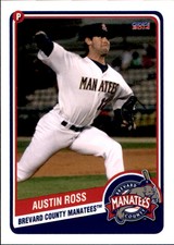 2014 Brevard County Manatees Choice #19 Austin Ross Shreveport Louisiana LA Card