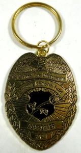 National Law Enforcement Officers Memorial Fund police metal key chain ring fob - Picture 1 of 4
