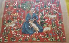 Rare Pastorale XVI Siecle Belgium needlepoint canvas only millefleurs woolworker