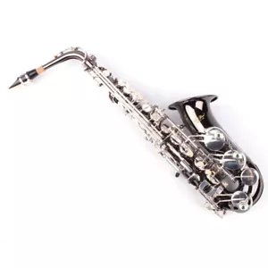 Karl Glaser Alt Saxophon KG 275 NA schwarz vernickelt versilberte Klappen Koffer - Bild 1 von 6