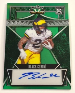 Blake Corum 2024 Hoja Ecléctica Valiente Autógrafo AUTO RC Tarjeta 4/5!!! - Imagen 1 de 1