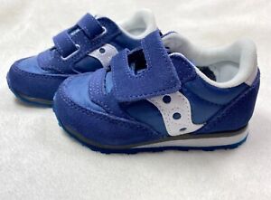 Toddler Boys Saucony Navy Blue Jazz Low Pro Shoes, Size 5W, Wide