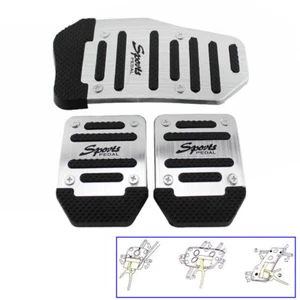 Set Robust Silber Universal Pedale Pad Abdeckung Auto Innenraum Deko Autozubehör - Bild 1 von 8