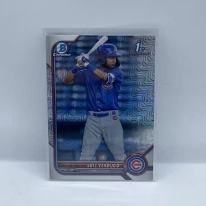 2022 Bowman Chrome Mojo Refractor #BCP-147 Luis Verdugo Chicago Cubs 1st Bowman - Picture 1 of 1