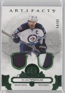 2017-18 Upper Deck Artifacts Emerald Materials /65 Blake Wheeler #54