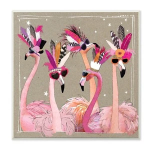 The Stupell Home Decor Collection Fancy Pants Flamingos Wall Plaque Art, 12 X... - Picture 1 of 6