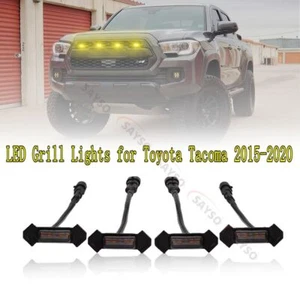 4x Front Grille Raptor Lamps Car Accessories with Harness For Toyota Tacoma 15+ - Foto 1 di 14