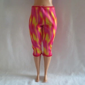 NEW! Barbie Made To Move Curvy Doll Pink Orange Yellow Leggings ~ Pants Clothing - Picture 1 of 4
