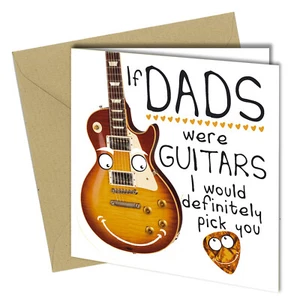 #1131 If Dads were Guitars i would pick You Geburtstagskarte Vatertag Karte lustig - Bild 1 von 2