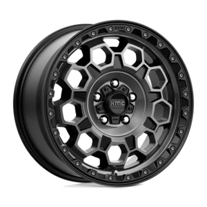 KMC Wheels - KM545 TREK - SATIN BLACK WITH GRAY TINT - 17x8 - 5x114.3 - Picture 1 of 1