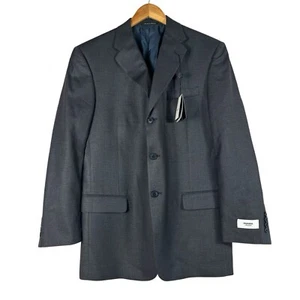 NWT Murano For Dillards Collezione Worsted Wool Silk 3 Button Blazer Size 40R - Picture 1 of 10