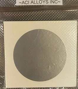 Objetivo pulverizador SEM de níquel: Ni 99% puro, 54 mm de diámetro x 0,05 mm de espesor - Imagen 1 de 1