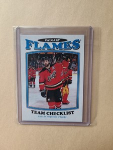 2016-17 O-Pee-Chee Team Checklist Retro Blank Back Calgary Flames