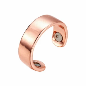 Copper Ring Magnetic Healthy Band Open Ended Ring Finger Jewelry Gift Goodish US - Picture 1 of 4