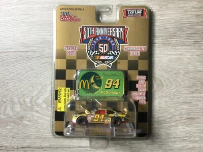 Racing Champions 50 aniversario Bill Elliott #94 Mac Tonight azul Nascar dorado Foto 1 de 4
